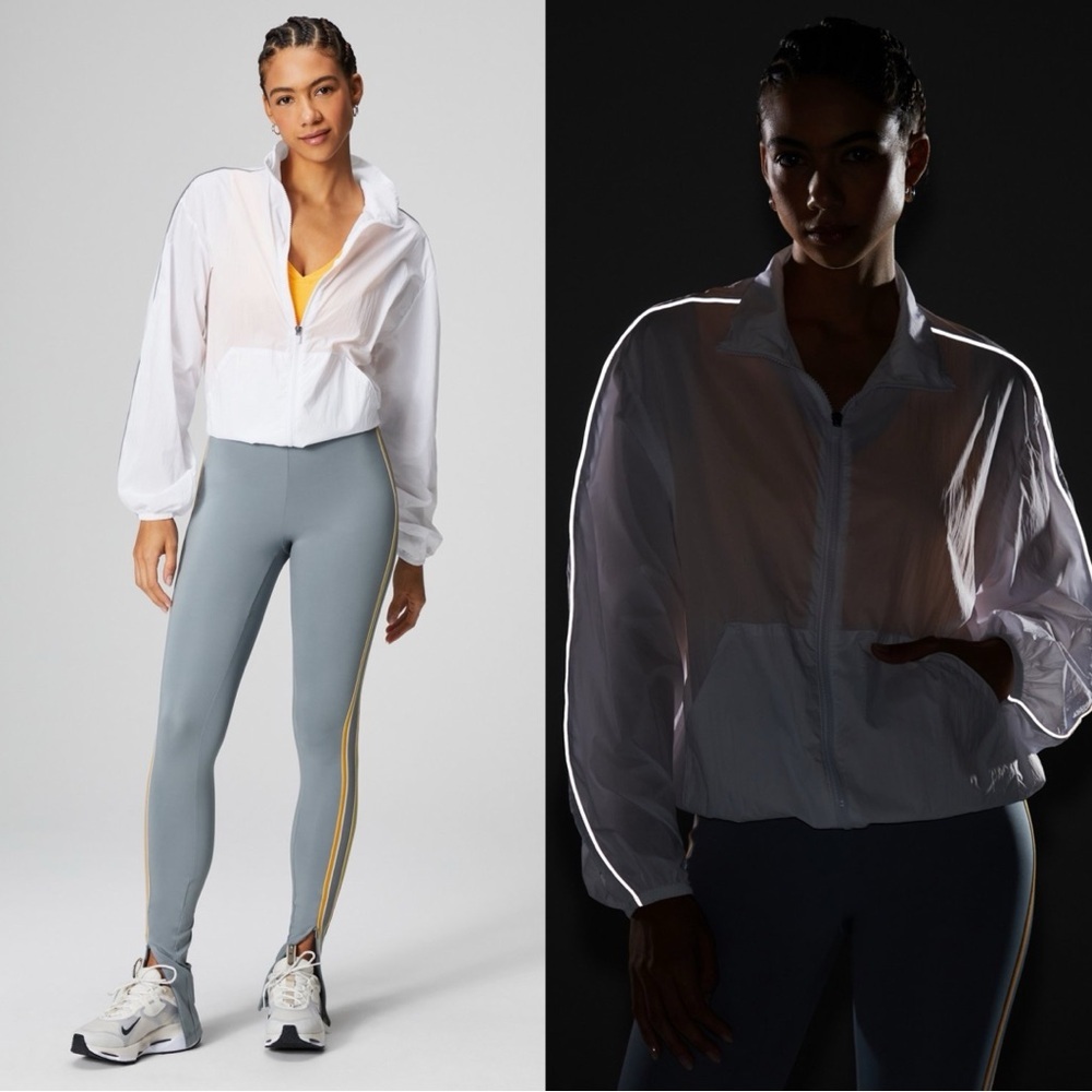 Fabletics Oversized Flyweight Running Reflective Windbreaker